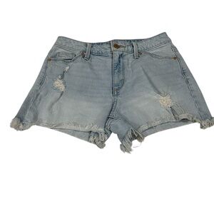 Universal Thread Light Blue Frayed Jean Shorts